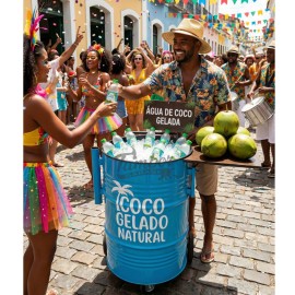 Carrinho Cooler Profissional TRADICIONAL - o seu bar sobre rodas