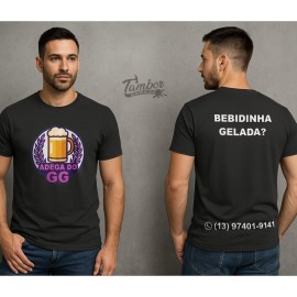 Camisa SUA MARCA frente e verso