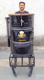 Chopeira de tambor ALL-IN-ONE Porttil Chopp Tonel 2.8