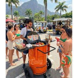 Carrinho Cooler Profissional MISTO - o seu bar sobre rodas