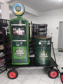 Carrinho Chopeira Posto Bomba de �lcool c/ TV LED